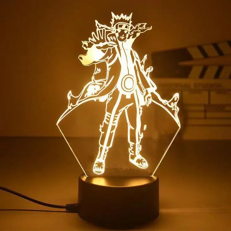 Uzumaki Naruto Anime Action Figures Night Light Namikaze Minato Manga Boruto Sasuke Itachi Akatsuki Bedroom Lamp Kids Gift Toys