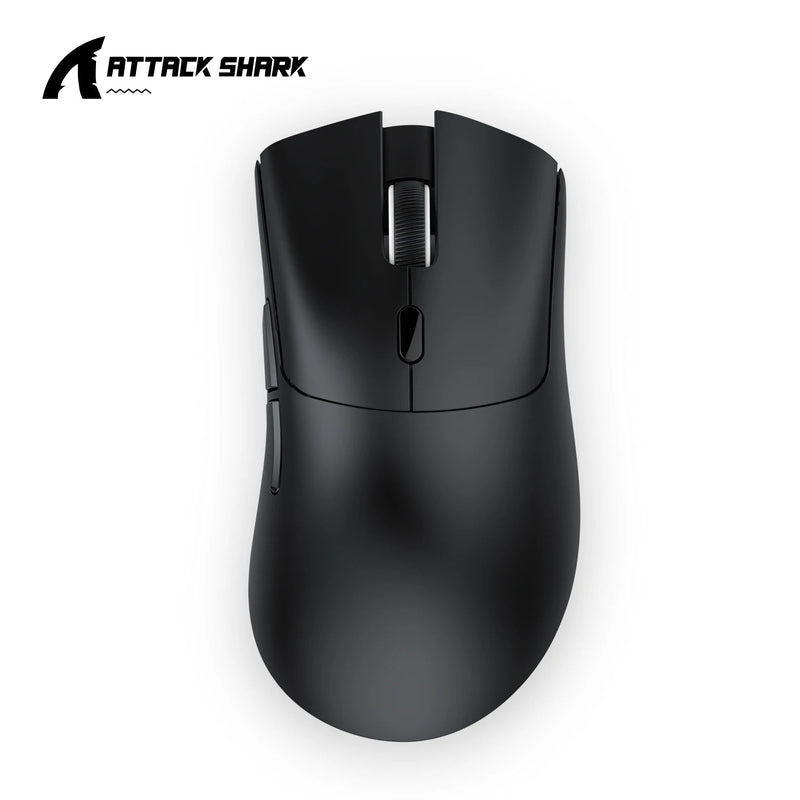 Attack Shark R1 18000dpi Wireless Mouse, 1000Hz, Tri - mode Connection, PAW3311,Macro Gaming Mouse - Calango Ofertas