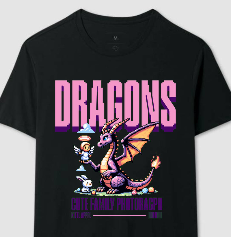 T- Shirt Dragon Family - Mommy Dragon