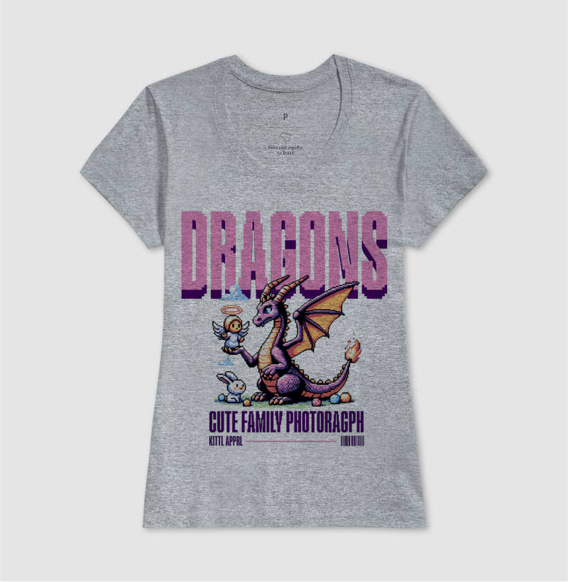 T- Shirt Dragon Family - Mommy Dragon